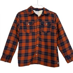 Tommy Bahama Boys Sherpa-Lined Plaid Shirt Jacket (Shacket)
Size XL (14)